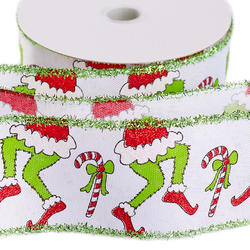 The Grinch Wired Christmas Ribbon
