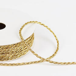 Miniature Gold Metallic Twisted Rope Garland