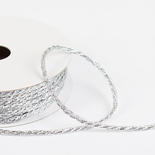 Miniature Silver Metallic Twisted Rope Garland