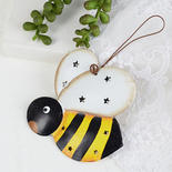 3D Bumble Bee Rustic Tin Punched Ornament