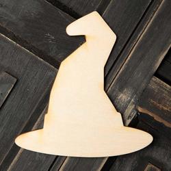 Unfinished Wood Witch Hat Cutout