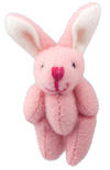 Mini Plush Pink Bunny