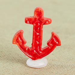 Miniature Glass Red Anchor
