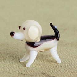 Miniature Glass Dog