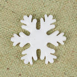 Miniature Glass White Snowflake