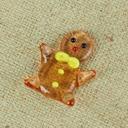 Miniature Glass Gingerbread Man