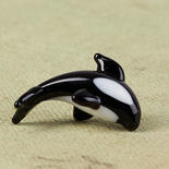 Miniature Glass Orca Whale