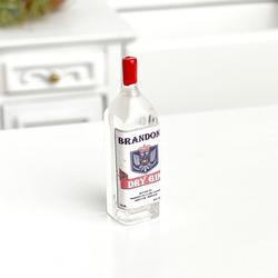 Dollhouse Miniature Brandons Dry Gin Bottle