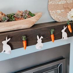 Floppy Eared Bunny and Carrot Garland DIY Kit