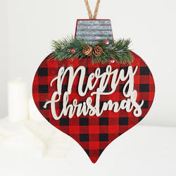 Red Merry Christmas Bulb Ornament