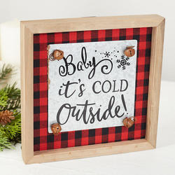 "Baby It's Cold Outside" Chunky Wall Plaque