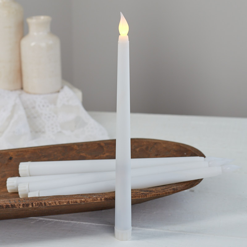White LED Taper Candles - Candles and Accessories - Home Decor ...