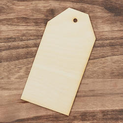 Large Unfinished Wood Tag