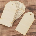 Large Unfinished Wood Tags