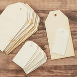 Assorted Unfinished Wood Tags