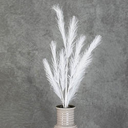 White Artificial Feather Pine Spray