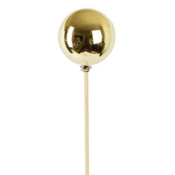 Gold Ball Ornament Pick