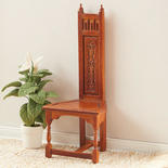 Dollhouse Miniature Tall Back Gothic Chair