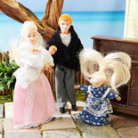 Victorian Miniature Dollhouse Family