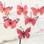 Red Assorted Butterflies with Gems
