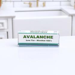 Dollhouse Miniature Carton of Avalanche Menthol Cigarettes