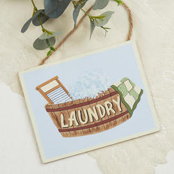 "Laundry" Wooden Sign