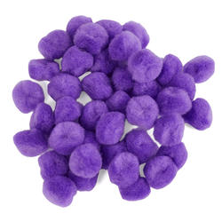 Purple Craft Pom Poms
