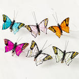 Feathered Artificial Butterflies