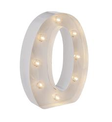 Battery Operated White Marquee Letter O