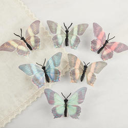 Assorted Black Tipped Feather Butterflies