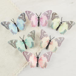 Assorted Pastel Feather Butterflies