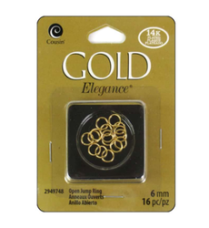 Gold Elegance 14K Plated Open Jump Rings