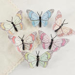 Assorted 2-Tone Monarch Feather Butterflies