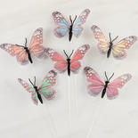 Assorted Monarch Feather Butterflies