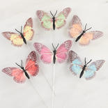 Bright Assorted Feather Butterflies