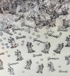 Silver Holographic Wedding Confetti