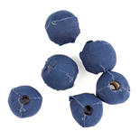 Navy Blue Round Cloth Covered Beads