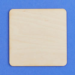 Unfinished Wood Square Cutout