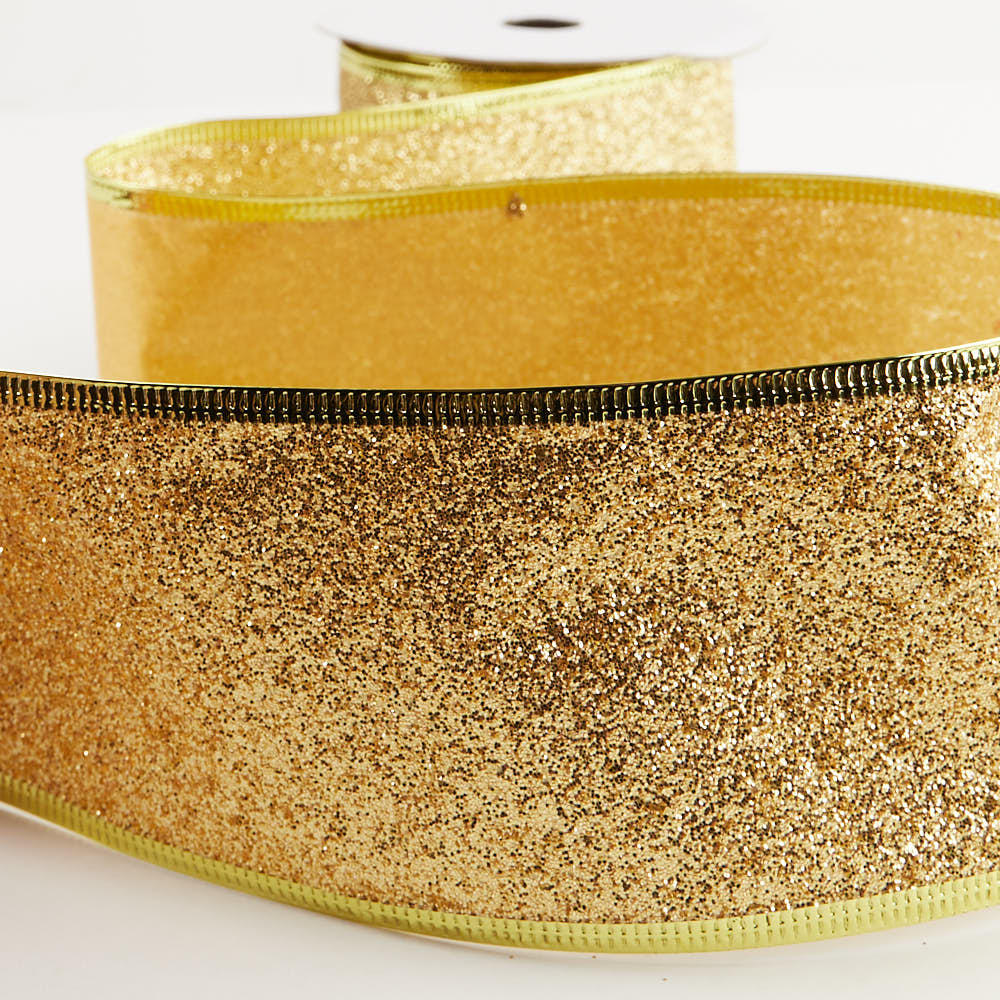Gold Metallic Wired Ribbon - Anniversary - 25th and 50th - Party ...