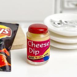 Dollhouse Miniature Cheese Dip Jar