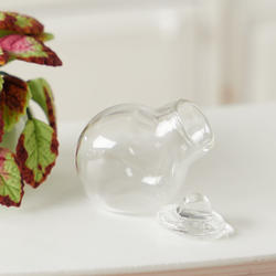 Dollhouse Miniature Glass Candy Jar with Lid