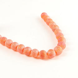 Tangerine AB Sparkle Beads