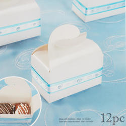 Wing Top White Pearl Favor Boxes