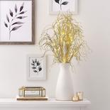 Battery Operated LED Gold Glittered Artificial Twig Branches