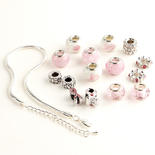 Mix and Mingle Pink Beads and Bracelet Starter Kit