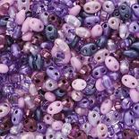 Berry Delight Twin Czech 2-Hole Glass Beads