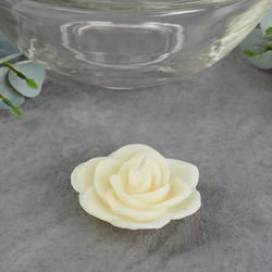 Ivory Rose Floating Candle