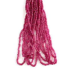 Rose Glass Seed Bead Strands
