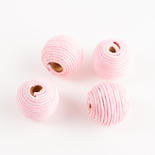 Light Pink Corded Round Beads