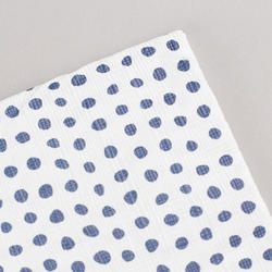 Martha Stewart Crafts Dark Blue Mini Dot Fabric Tablecloth